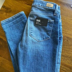 NWT Paige Brigitte Boyfriend Skinny Jeans